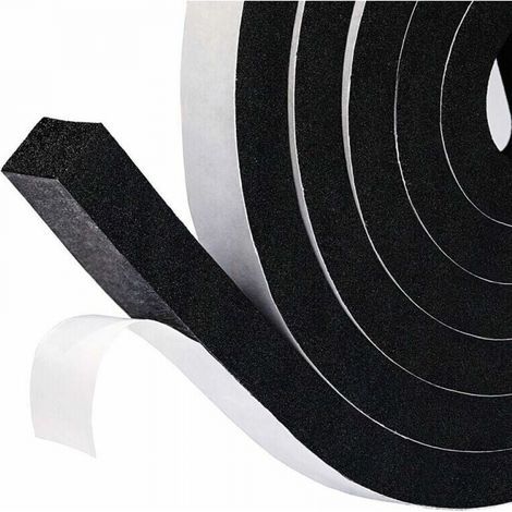 Guarnizioni in schiuma viscosa per porte e finestre, paraspifferi per la parte inferiore delle porte, guarnizioni anticollisione e fonoassorbenti [2 metri, 2 rotoli] (1/5)