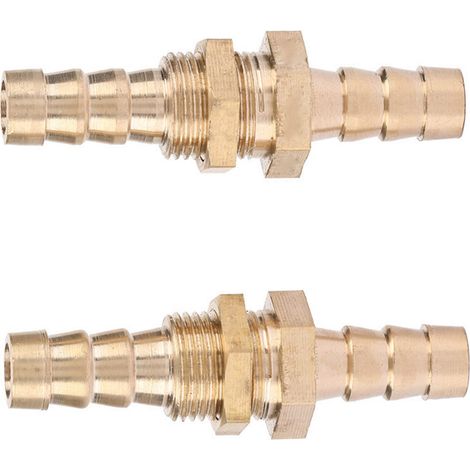 2 Schlauch-/Rohrverbinder aus Messing (10 mm) (1/5)