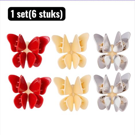 lot (6 pièces) - Aimants pour tableau blanc - Pinces alimentaires - Clips de fermeture magnétiques papillon - Sacs et emballages hermétiques - Aimants décoratifs pour la cuisine et le réfrigérateur (1/5)