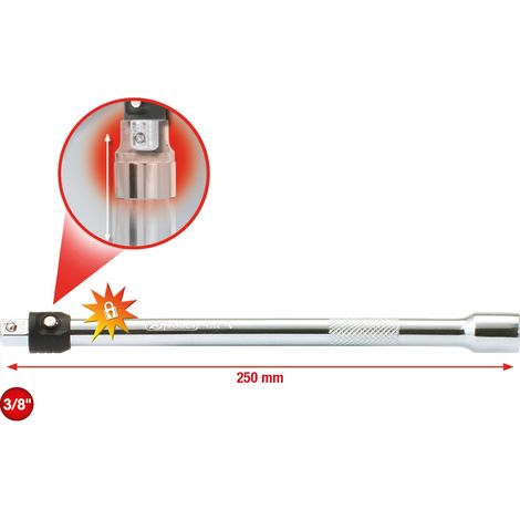 KS Tools 3/8" CHROMEplus Verlängerung mit Verriegelung, 250mm - 919.3806 (1/4)
