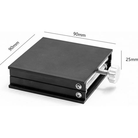 Table élévatrice noire, support de laboratoire, plateforme élévatrice scientifique à ciseaux (1/5)