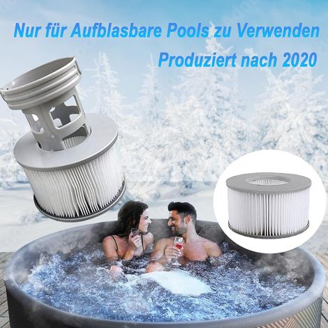 KGC Cartouches de Filtre pour MSpa filtres,12 pcs Filtre compatibles avec Les modèles pour Whirlpool MSpa à partir de 2020, Cartouche de Filtre à Eau pour piscines gonflables, Bains à remous et spas (1/4)