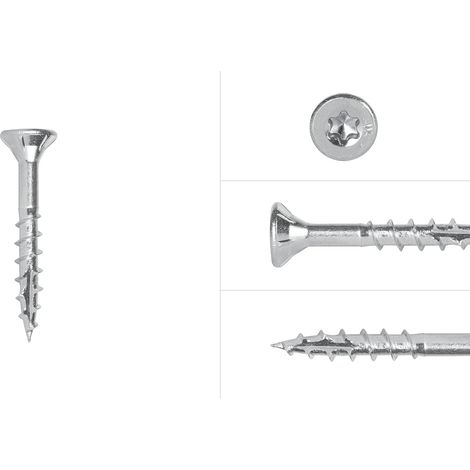 Spanplattenschrauben Verzinkt 4 x 30 mm Torx 20 Teilgewinde -