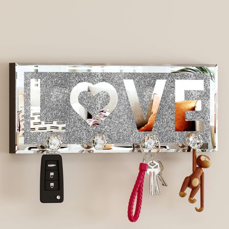 Crochet mural-Miroir Porte-clés Argent Mode Moderne-SHYFOY (1/5)