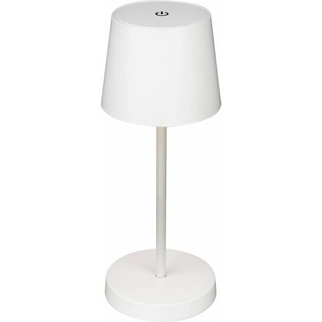 Lampada da Tavolo USB Handy Ø 10cm H 27cm Bianco