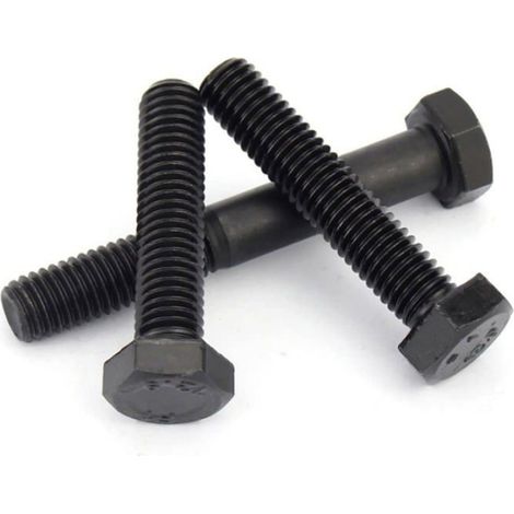Boulons à Tête Hexagonale (Entièrement Filetée) M8 x 35mm Vis Boulons Hexagonaux en Classe Allié Haute Résistance (10 pcs) (1/4)