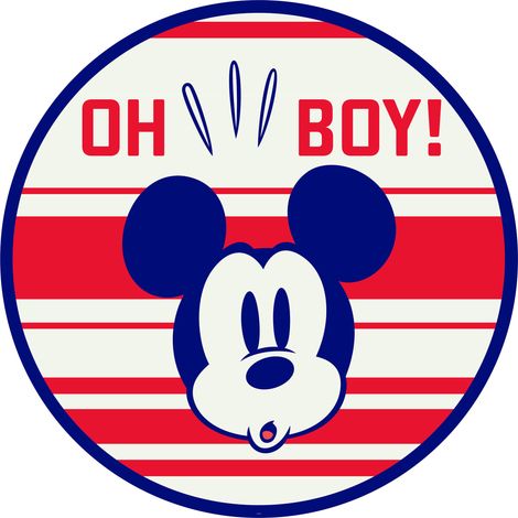 Komar Mickey Oh Boy 125 x 125 cm, Stickers pour les murs DD1-060 (1/3)
