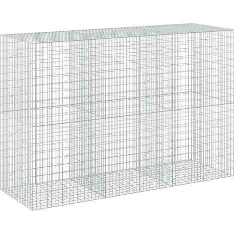 Gabion avec Fil de 3,5 mm et Maille de 5 x 10 cm 300 x 100 x 200 cm - vidaXL (1/5)