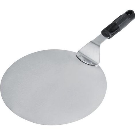 Keenso Pizzaschaufel 1 Stück aus Edelstahl, runde Schaufel zum Übertragen von Blechen, Kochwerkzeug für Restaurant und Küche.