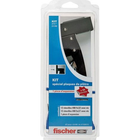 Pinza para tobillo con placa 24 Hm + kit de tarugos - Fischer