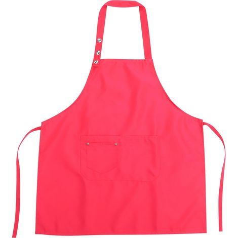 Tablier Cuisine Imperméable Anti-huile Unisexe Rose 68x72 CM (1/5)