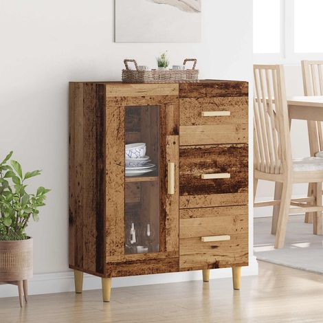 vidaXL  Sideboard  Old Wood 69.5 x 34 x 90 cm Engineered Wood