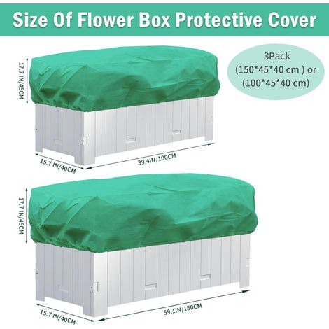 Couverture de protection carrée épaisse pour légumes, couverture antigel verte pour plantes de jardin, cloche de protection contre le froid pour fruits et légumes en potager surélevé (1004045cm)