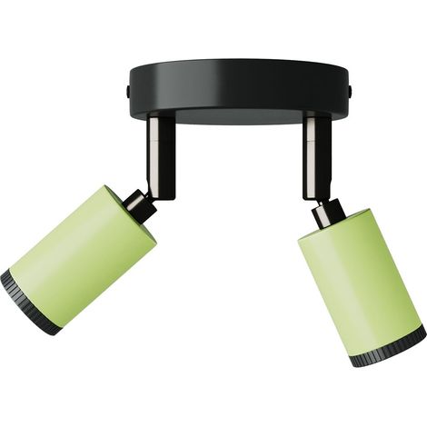 Fermaluce con 2 faretti orientabili Mini Spotlight GU1d0