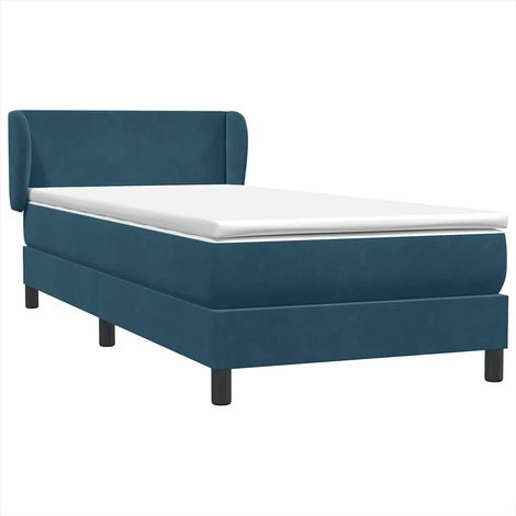 Maison Exclusive - Boxspringbett mit Matratze Dunkelblau 80x220 c