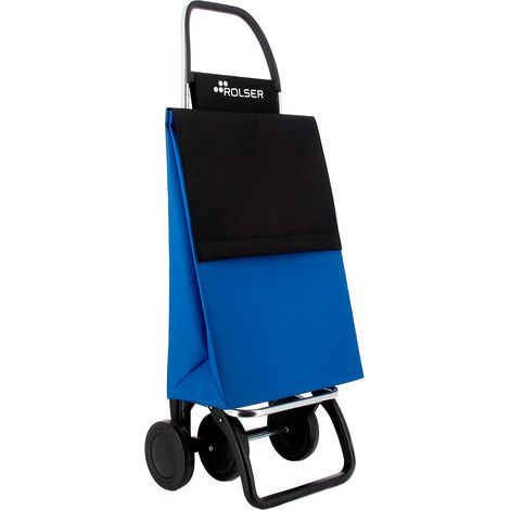 Carro de la compra basic ln 4 azul - negro