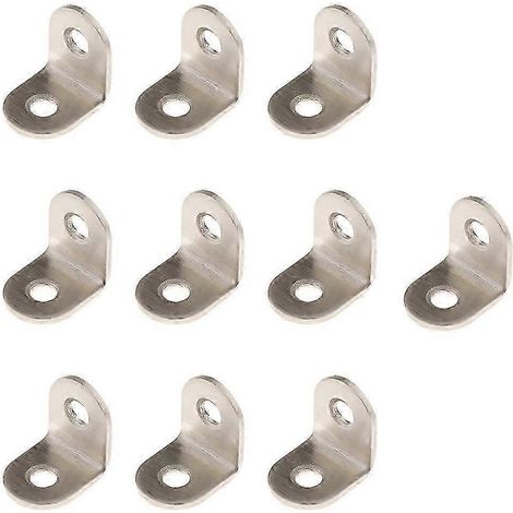 10 fixations d'angle en acier épais, équerre droite-20x20x16mm (1/5)