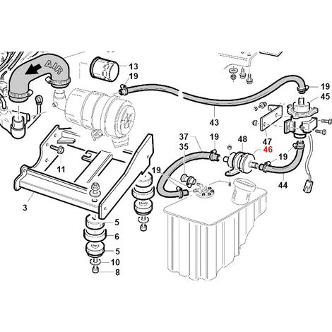 ORIGINAL Kraftstofffilter GIANNI FERRARI Arbeitsmaschine DAIHATSU-Motor