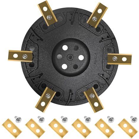 Disque de Lame de Tondeuse à Gazon, réglage de Tondeuse à Gazon robotique - Disque de Lame avec 6 x Lames pour Worx Landroid S&M, Landxcape, Kress et Einhell (1/5)