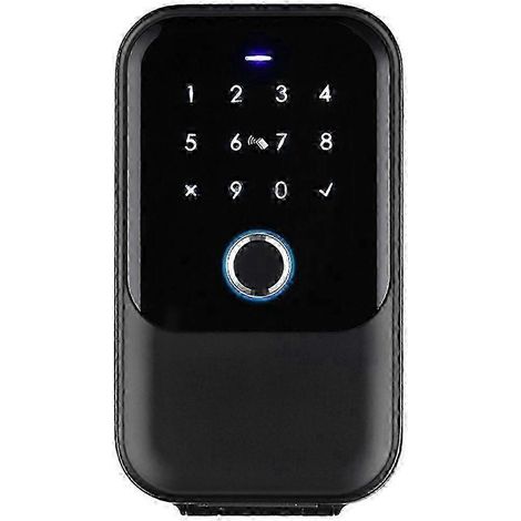 Ce coffret à clés intelligent et étanche est doté d'une conception étanche, d'une serrure à empreinte digitale, d'une télécommande via application Bluetooth et Wi-Fi, et peut être fixé au mur pour une (1/5)
