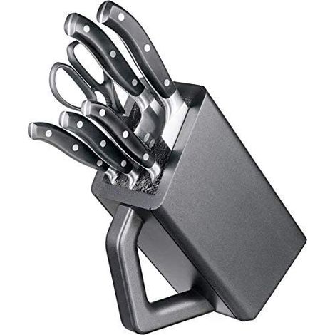 Victorinox Grand Maitre Set de Bloc Porte-Couteaux, Pointe de Bois, Couteau d’Office,...