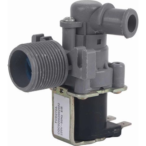 Vanne d'arrivée d'eau pour lave-linge, isolée en ABS, haute efficacité de connexion, régulateur de débit d'eau AC220V YEMAA (1/5)