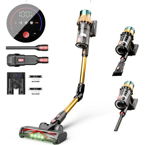 Aspirateur sans Fil 650W - 40kPa, Brosse Anti-Acariens, Grande Puissance, pour Maison - Alovez
