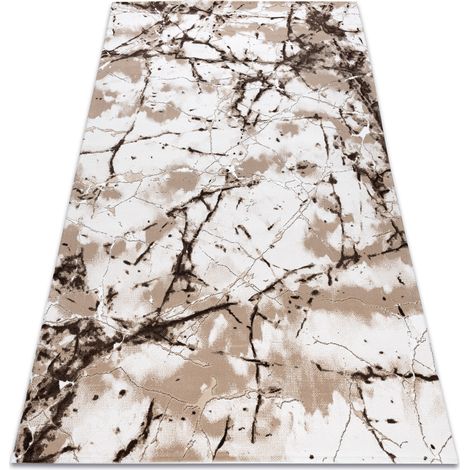 Teppich ACRYL VALENCIA 035 MARMOR elfenbein / beige beige 80x150 cm