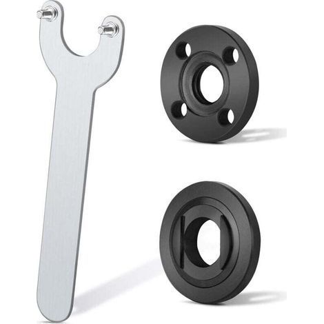 Grinder Clamping Angle Wrench Metal Locking Key Compatible Milwaukee Ma-kita 193465-4 Bo-sch Black & Decker Ryobi 4.5\"5\" 5/8-11 (1/4)