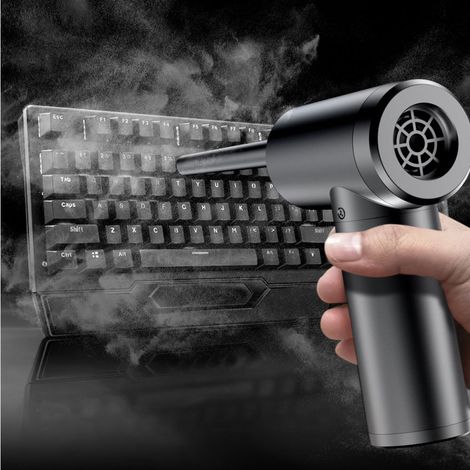 Souffleur PC portable 50000tr/min – air comprimé, batterie 6000mAh, pour clavier/ordinateur/appareil photo. (1/5)