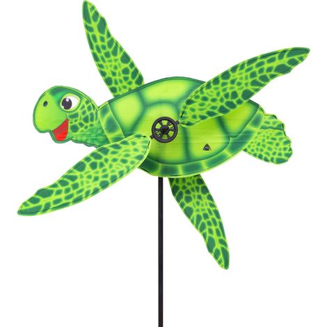 Element décoratif de jardin hq-kites paddle spinner sea turtle 110 cm hauteur résistant aux intempéries