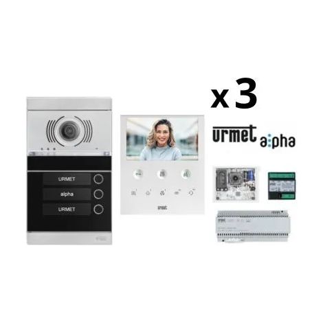 URMET 1783/KIT3VOG - KIT Videocitofonico Trifamiliare Urmet Alpha - VOG5