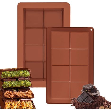 Dubai 2Pcs moules à chocolat en silicone, Forme de chocolat Silicone Deep (1/5)