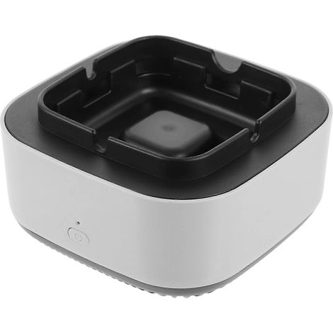 Cendrier purificateur d'air gris, compatible avec un rangement et utilisable avec l'aromathérapie (1/5)