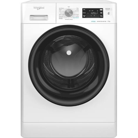 Lavatrice a carica frontale da 9 kg, 1200 giri/min, bianca - FFBNA9269BVFR - Whirlpool (1/5)