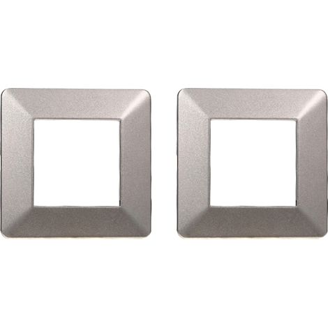 gloca Placche Plastica Compatibili Plana (2 Pezzi Titanio, 2 Posti) (1/4)