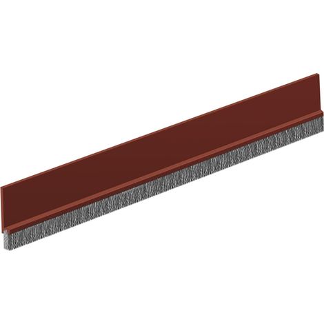 Door Draught Excluder 100 cm/39 Inches, Insulated Door Bottom Insulation, Thermal and Phonic Insulation with Self-Adhesive Seal – Brown (1/5)
