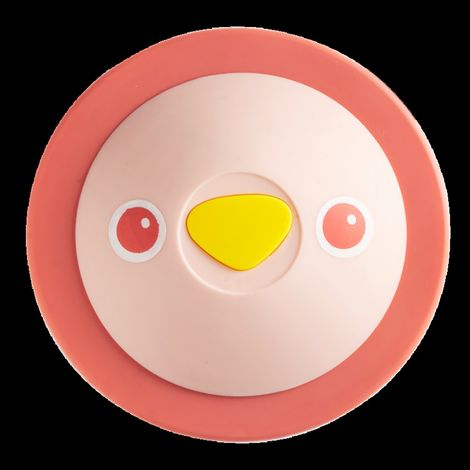 Cache-bonde de sol à pression, déodorant, rond, pour salles de bains, cuisines et éviers, rose (1/2)