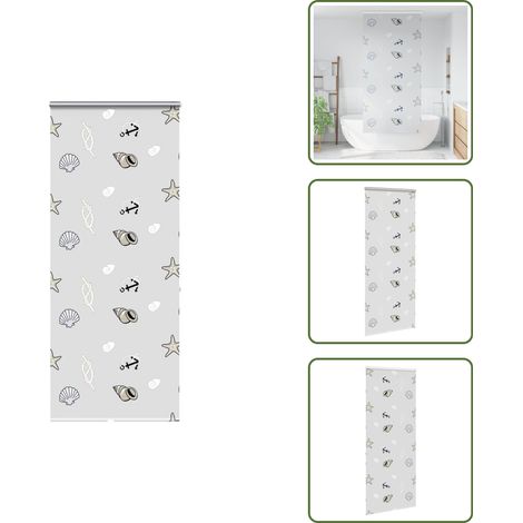 Store enrouleur de douche avec cassette largeur du tissu 106 cm - Store Enrouleur De Douche - Stores Enrouleurs De Douche - Store De Douche - Rideau De Douche Enroulable (1/5)