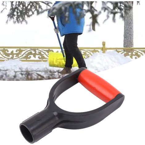 Poignée de pelle avec revêtement en silicone renforcé, diamètre intérieur de 3,2 cm, rouge et noir. (1/5)
