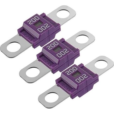 Fusible 200A Bolt-on Midi Fusible 200 Amp pour Voitures, Bus, Camions, Caravanes, Véhicules de Construction (1/5)