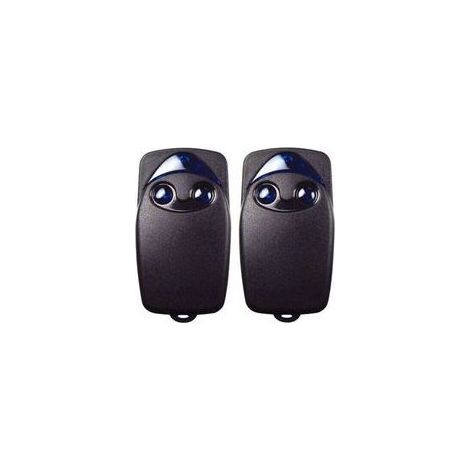 Télécommande Flo2r-s 433,92 MHz à 2 boutons pour portes de garage électriques, compatible avec la télécommande de porte de garage Nice Remote - Crezuo (1/4)