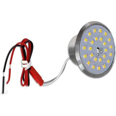 Faretto 25 led smd ad incasso per cappa mobili bagno 5 watt rotondo luce calda 3000k (1/2)