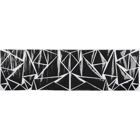 Triangle voiture décoration autocollants universel 200x60cm bricolage carrosserie autocollant adapté pour SUV camion noir (1/5)