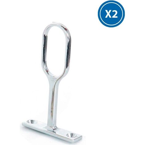 Fixation métallique intermédiaire pour armoires chromées Profil Led - Ledme - LM3965 (1/4)