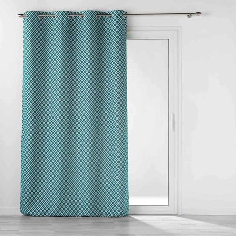 Rideau à Œillets "Mariella" 140x260cm Pétrole (1/4)