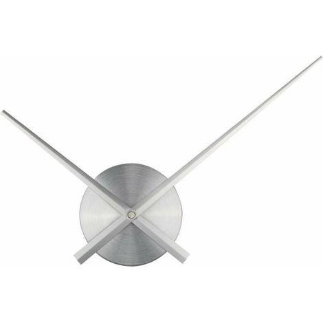 Couleur argent-Grande horloge murale - Aiguilles 3D - Horloge à mécanisme à quartz - Loisirs créatifs - Décoration d'intérieur (1/5)