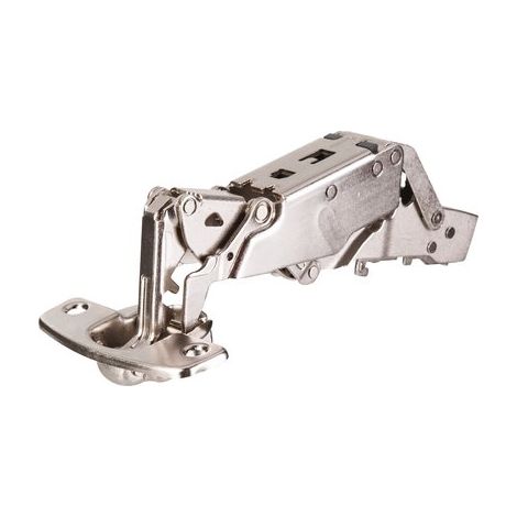 Hettich – Charnière invisible à enfoncer 110° – Entraxe fixation 52 mm – Coudure 16 mm – Pour porte encastrée – Vendu à l'unité