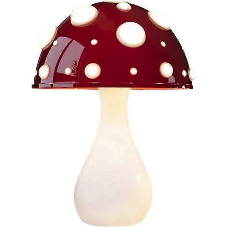 Lampe champignon, lampe de table champignon, lampe d'ambiance pour hôtel, salon ou maison avec ampoule LED tricolore (prise américaine). (1/5)
