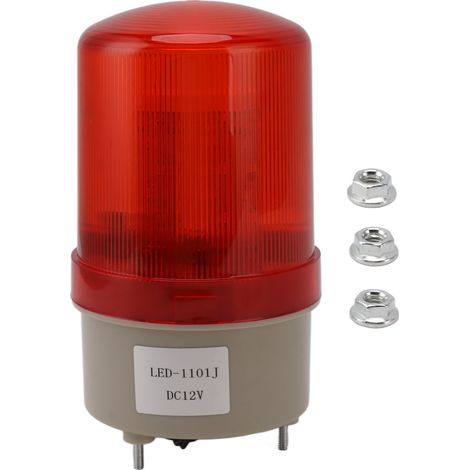 Voyant d'avertissement rotatif dc 12v, Buzzer optique acoustique, lampe de signalisation pour invasion de clôture électronique (1/5)